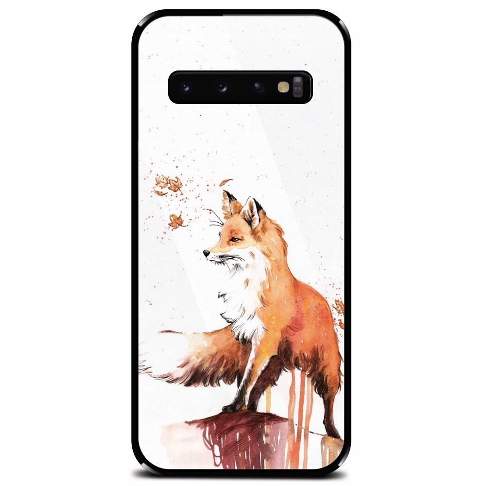 Husa din sticla securizata pentru Samsung Galaxy S10, Fox 101