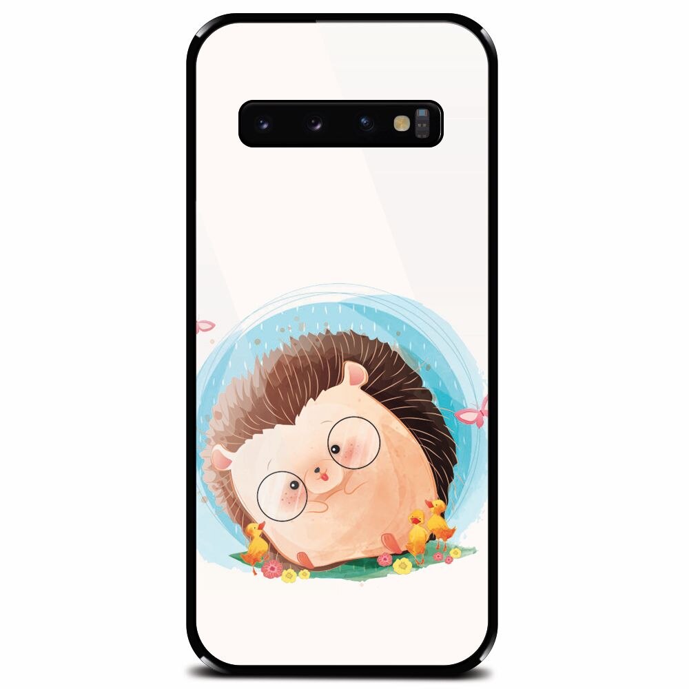 Husa din sticla securizata pentru Samsung Galaxy S10 Plus, Arici
