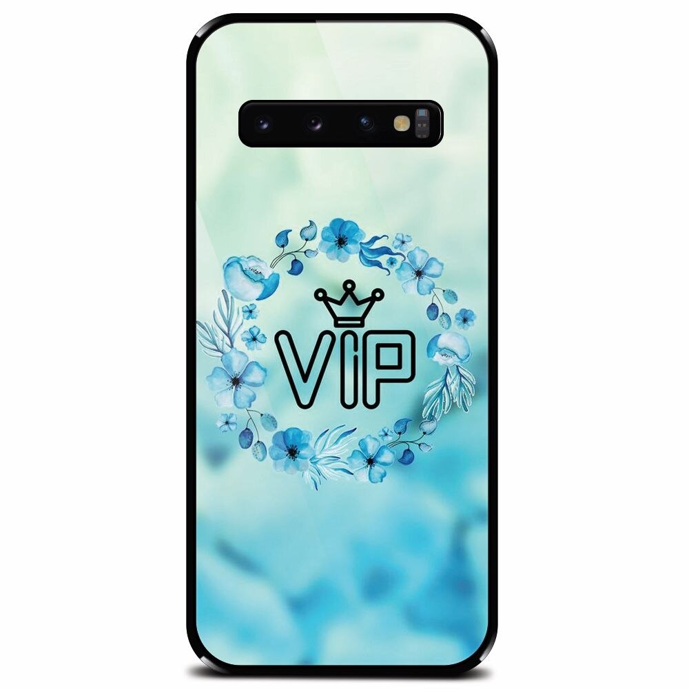 Husa din sticla securizata pentru Samsung Galaxy S10, VIP Qeen