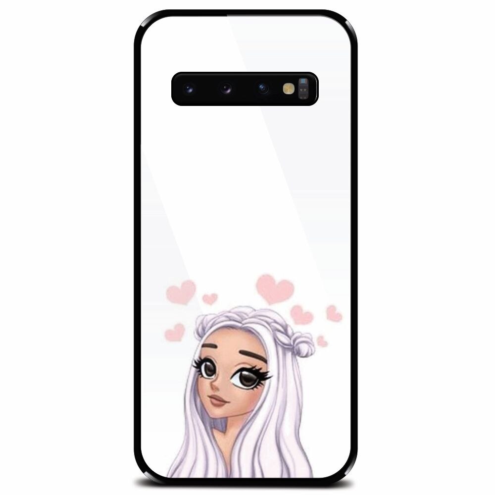 Husa din sticla securizata pentru Samsung Galaxy S10 Plus, Beauty Girl