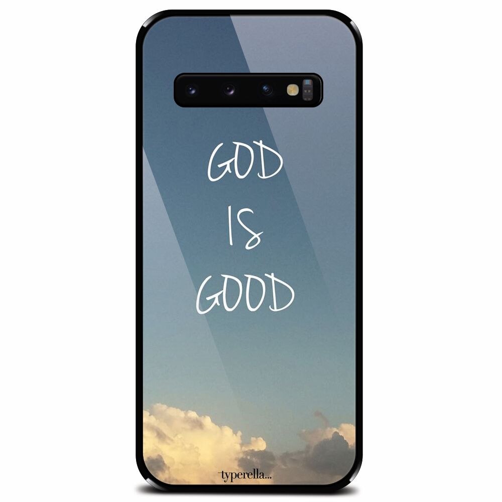 Husa din sticla securizata pentru Samsung Galaxy S10, Good Is Good