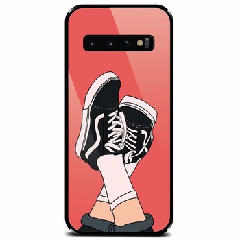 Husa din sticla securizata pentru Samsung Galaxy S10, Relax 101 Husa din sticla securizata pentru Samsung Galaxy S10, Relax 101