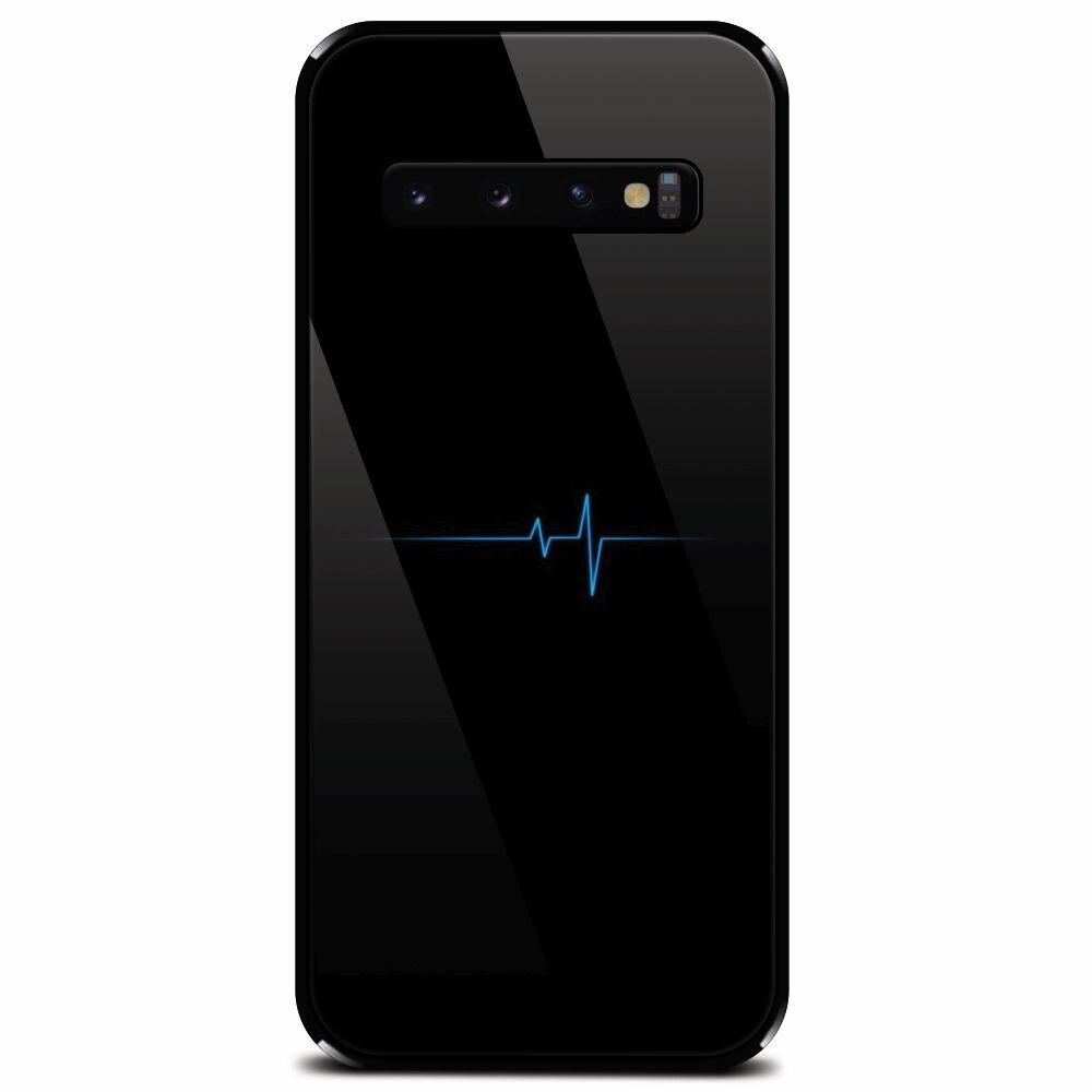Husa din sticla securizata pentru Samsung Galaxy S10, Heartbeat