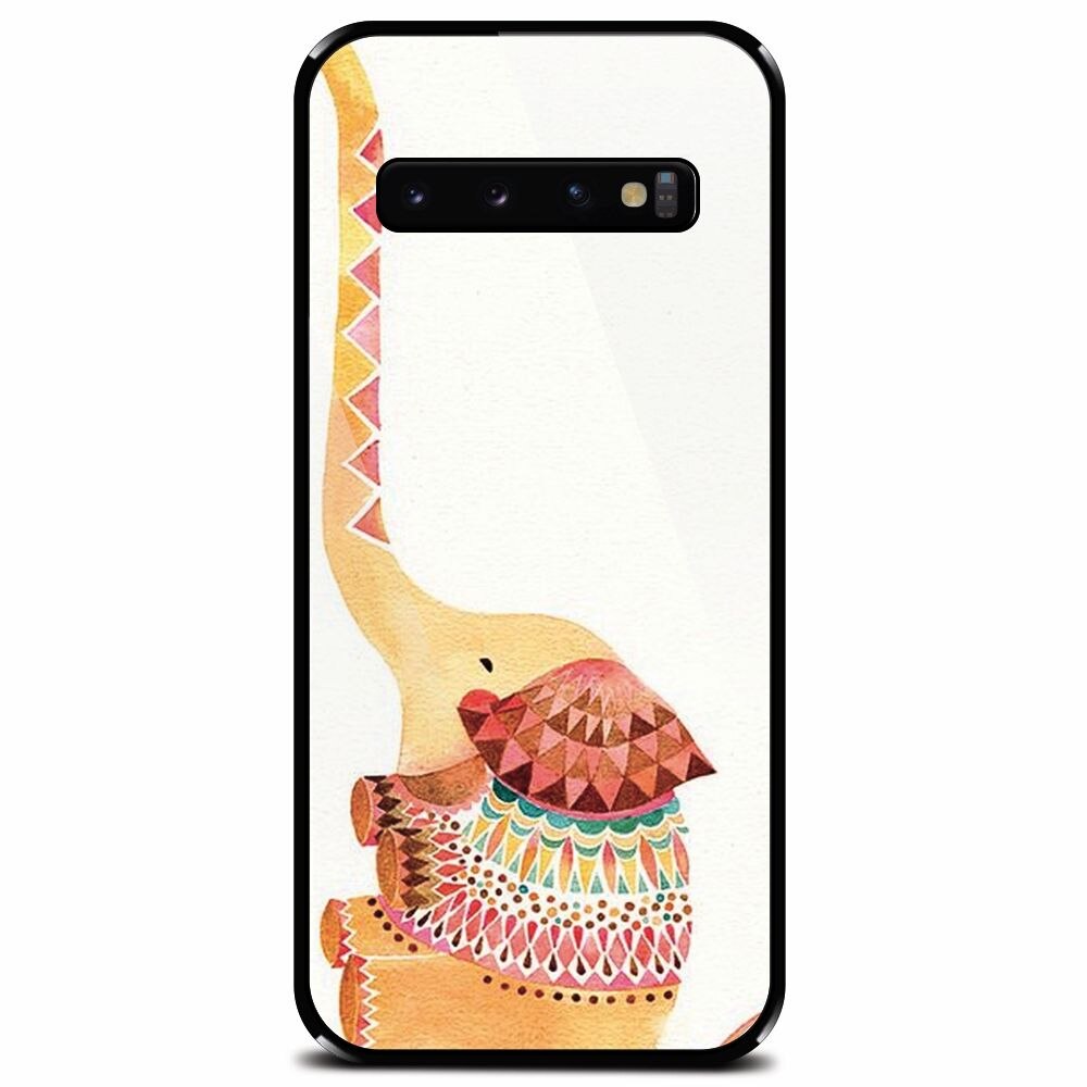 Husa din sticla securizata pentru Samsung Galaxy S10, Elephant