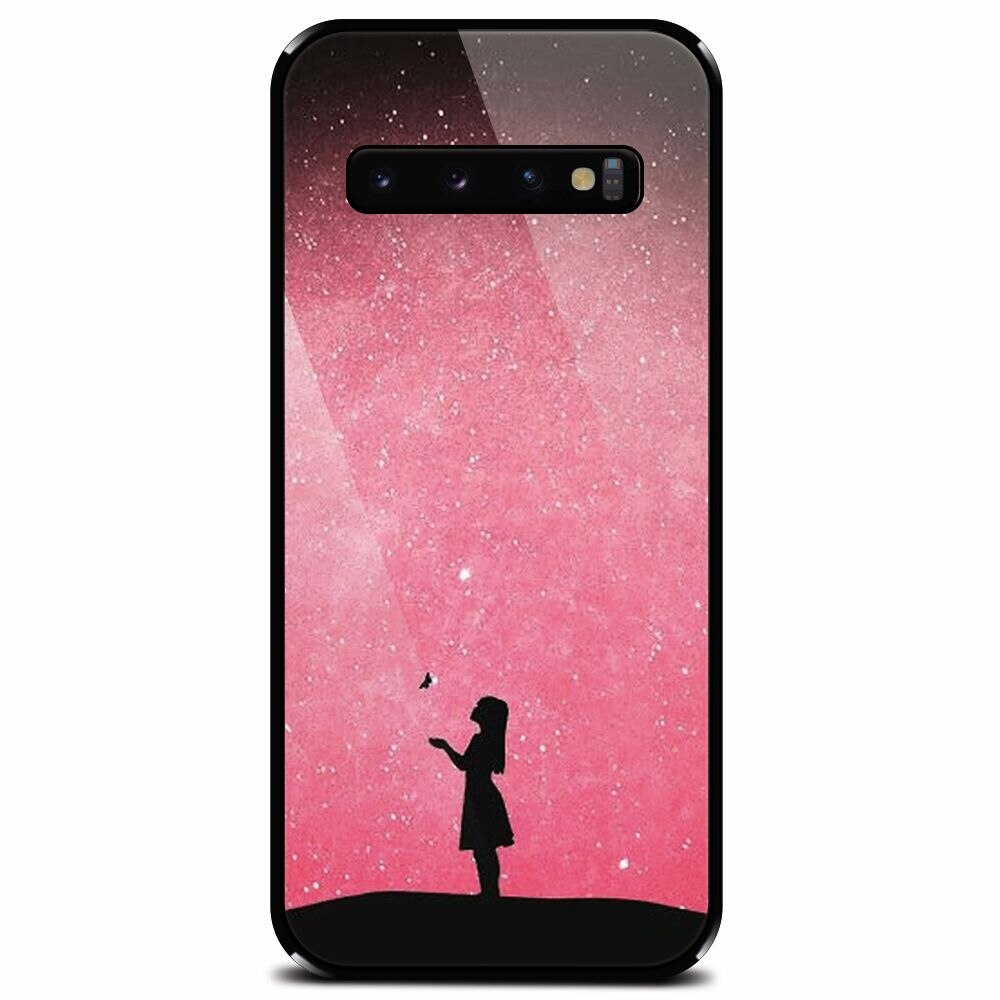 Husa din sticla securizata pentru Samsung Galaxy S10, Love 005