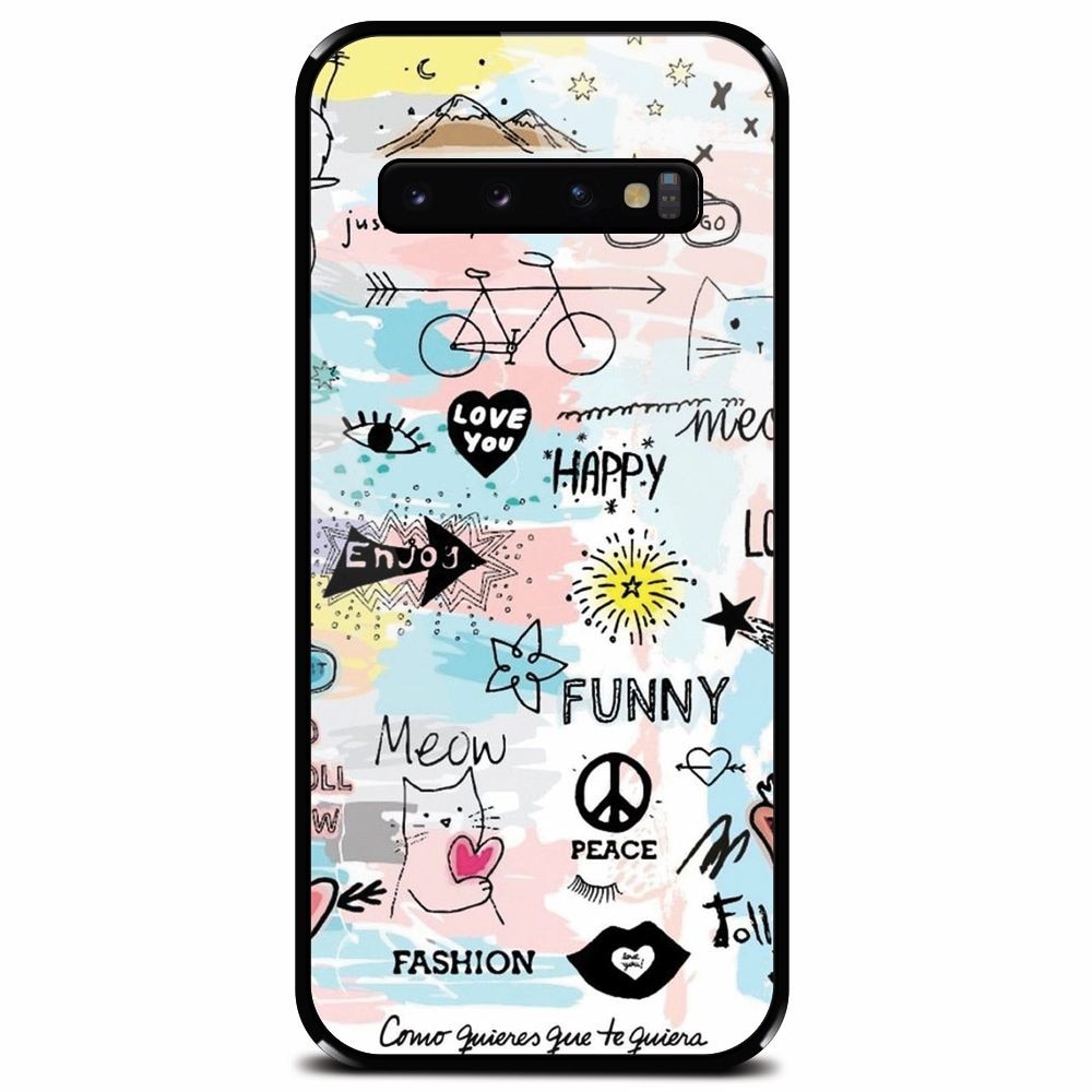 Husa din sticla securizata pentru Samsung Galaxy S10 Plus, Enjoy