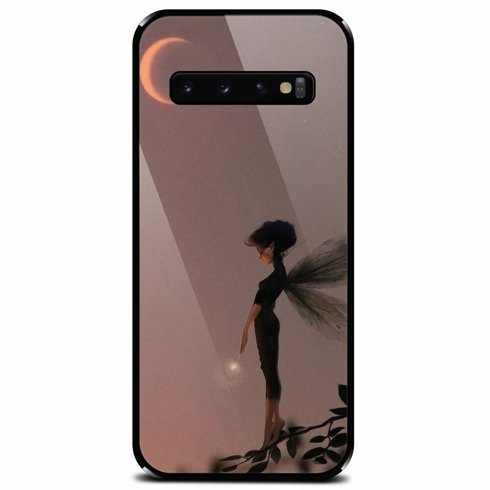Husa din sticla securizata pentru Samsung Galaxy S10 Plus, Fairy 102