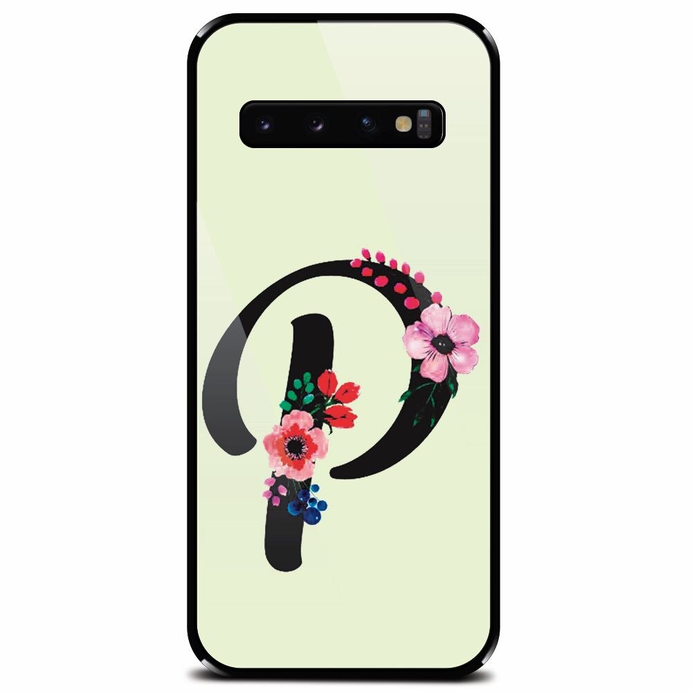 Husa din sticla securizata pentru Samsung Galaxy S10 Plus, Litera P