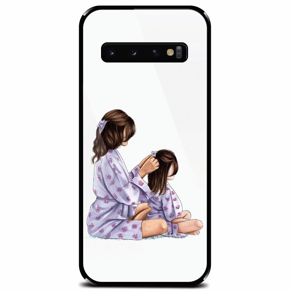 Husa din sticla securizata pentru Samsung Galaxy S10, Girls Time