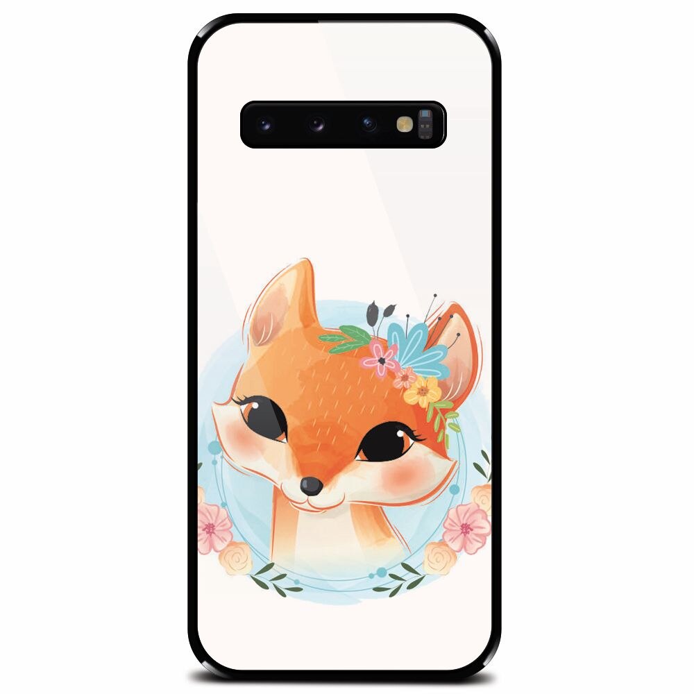 Husa din sticla securizata pentru Samsung Galaxy S10, Foxy
