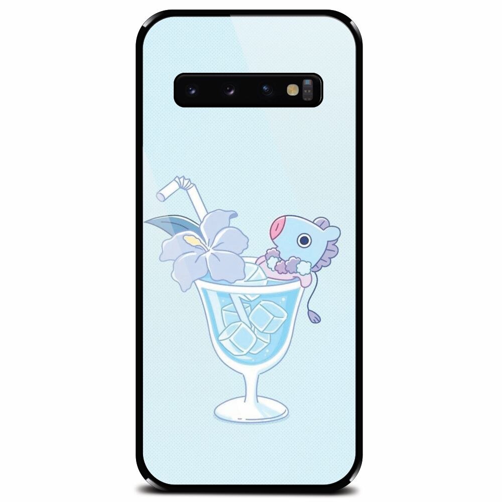 Husa din sticla securizata pentru Samsung Galaxy S10 Plus, Coktail