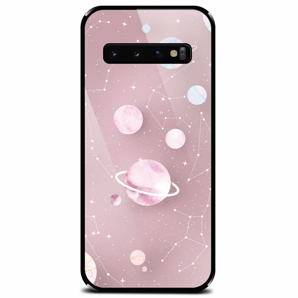Husa din sticla securizata pentru Samsung Galaxy S10, Zodiac