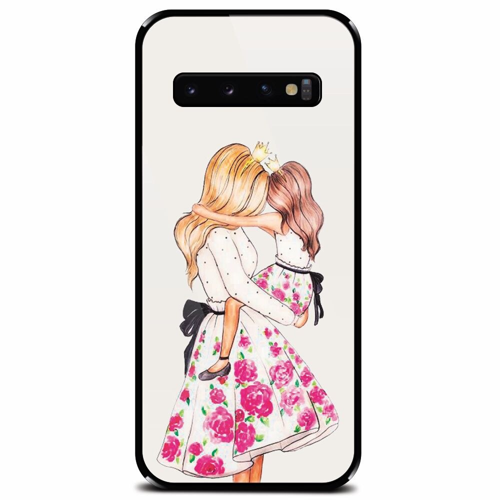 Husa din sticla securizata pentru Samsung Galaxy S10 Plus, Mom Love