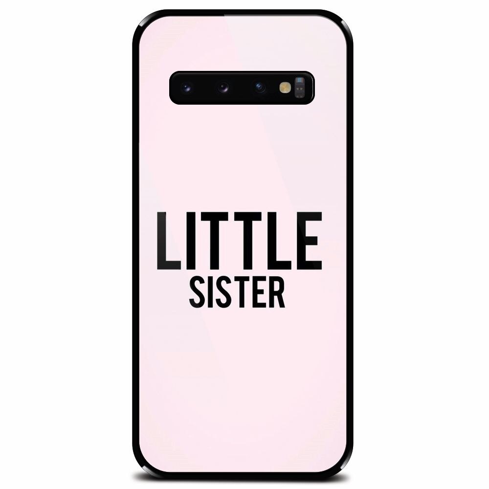 Husa din sticla securizata pentru Samsung Galaxy S10, Little Sister