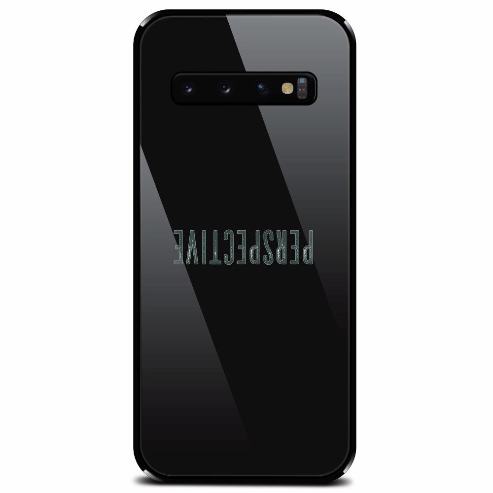 Husa din sticla securizata pentru Samsung Galaxy S10, Perspective Up
