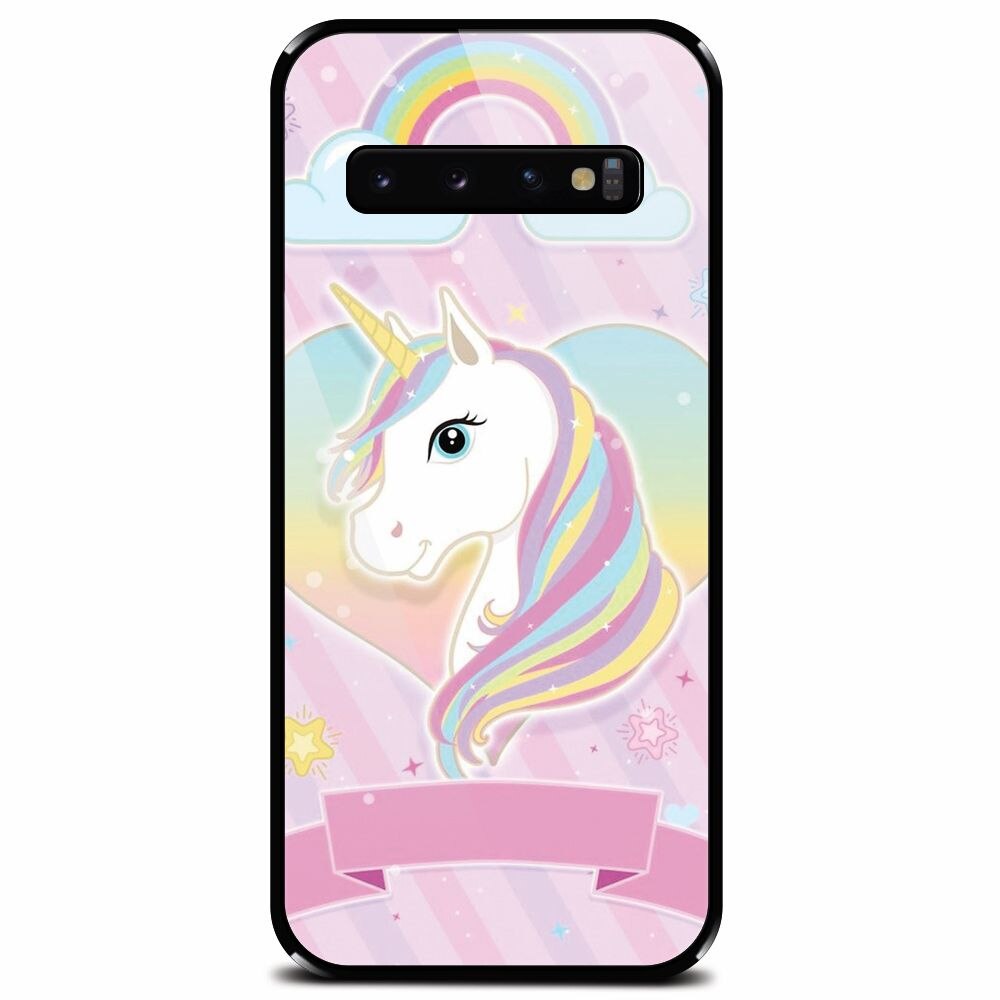 Husa din sticla securizata pentru Samsung Galaxy S10 Plus, Ponny Personalizat