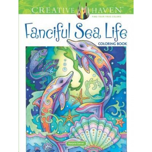 Creative Haven Fanciful Sea Life Coloring Book, Marjorie Sarnat (Author)