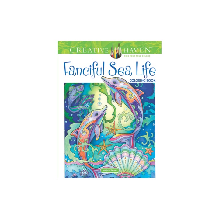 Creative Haven Fanciful Sea Life Coloring Book, Marjorie Sarnat