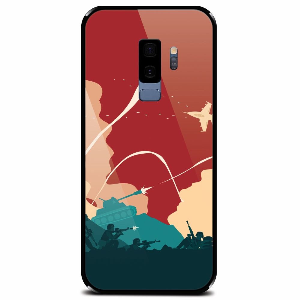 Husa din sticla securizata pentru Samsung Galaxy S9 Plus, War