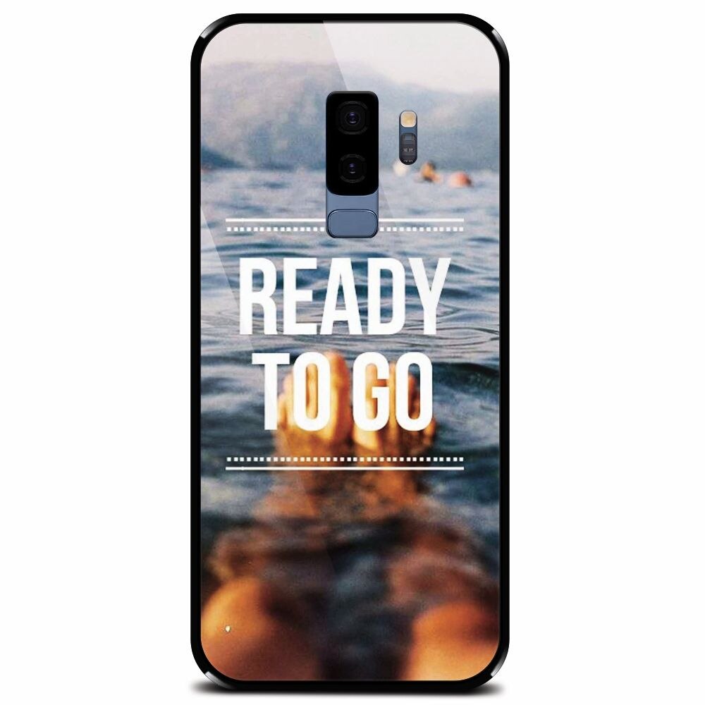 Husa din sticla securizata pentru Samsung Galaxy S9 Plus, Ready To Go Swimming