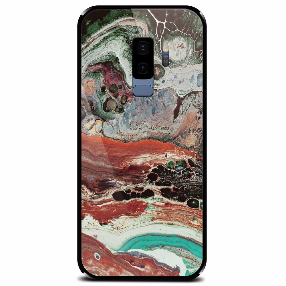 Husa din sticla securizata pentru Samsung Galaxy S9 Plus, Abstract 104