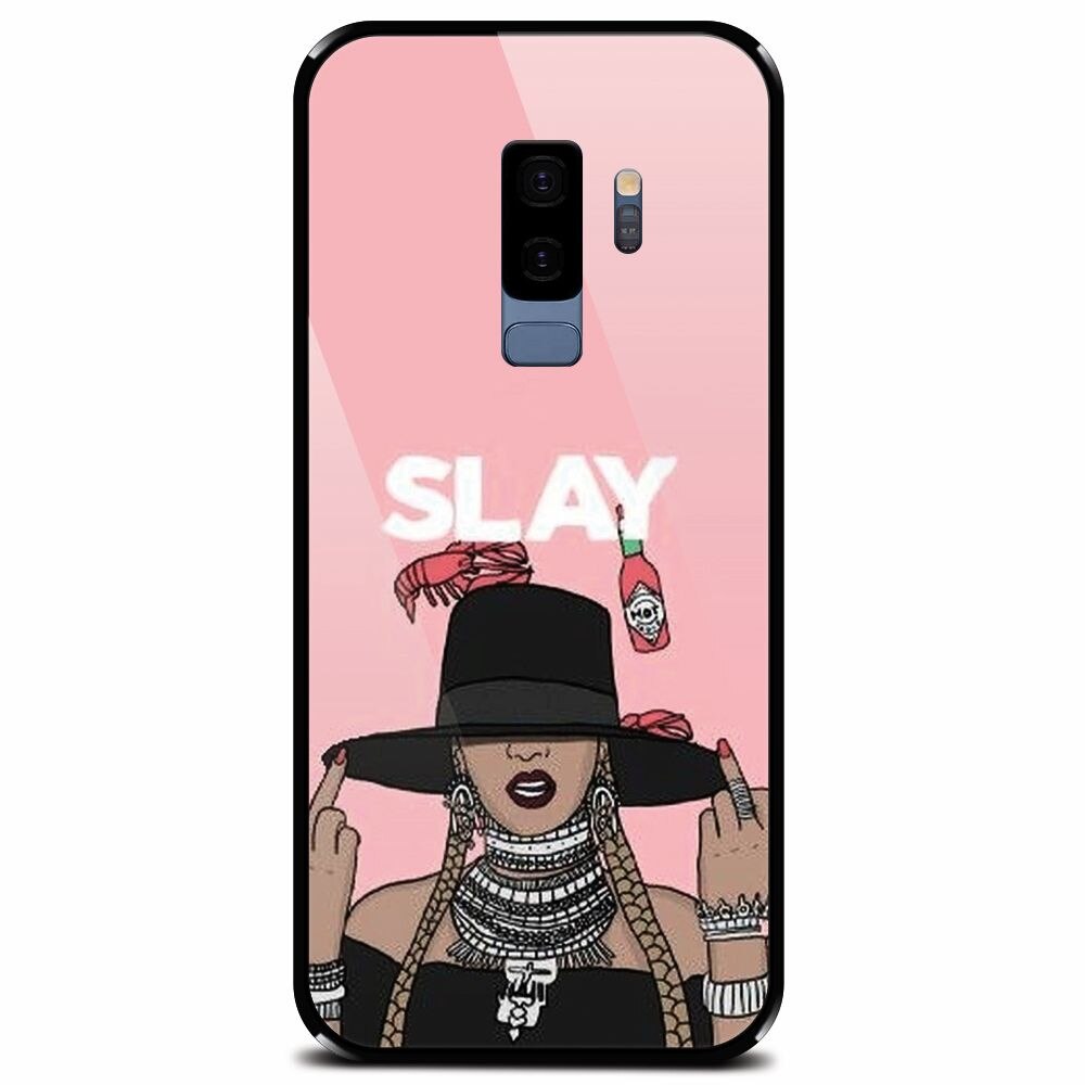 Husa din sticla securizata pentru Samsung Galaxy S9 Plus, Slay