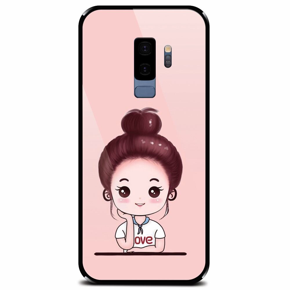 Husa din sticla securizata pentru Samsung Galaxy S9 Plus, Animasi