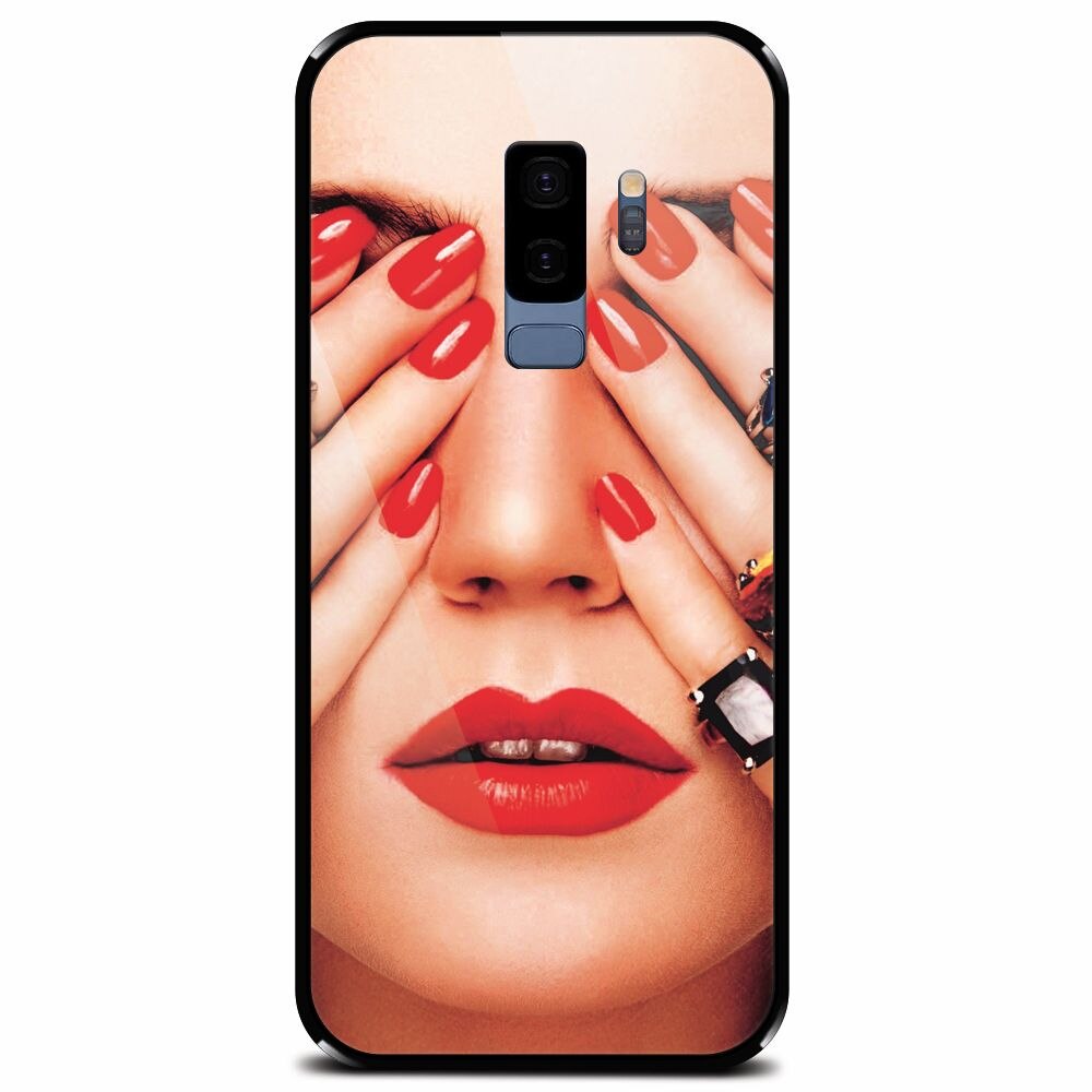 Husa din sticla securizata pentru Samsung Galaxy S9 Plus, Rings On All Fingers