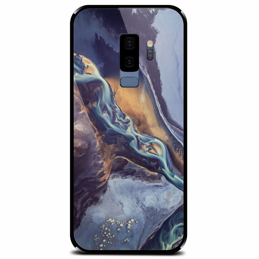 Husa din sticla securizata pentru Samsung Galaxy S9 Plus, Abstract 101