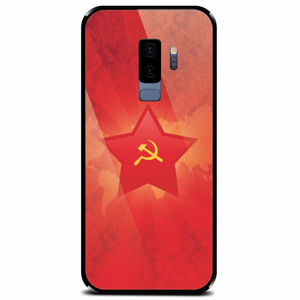 Husa din sticla securizata pentru Samsung Galaxy S9 Plus, Soviet Union