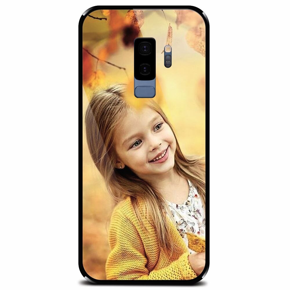 Husa din sticla securizata pentru Samsung Galaxy S9 Plus, Personalizata