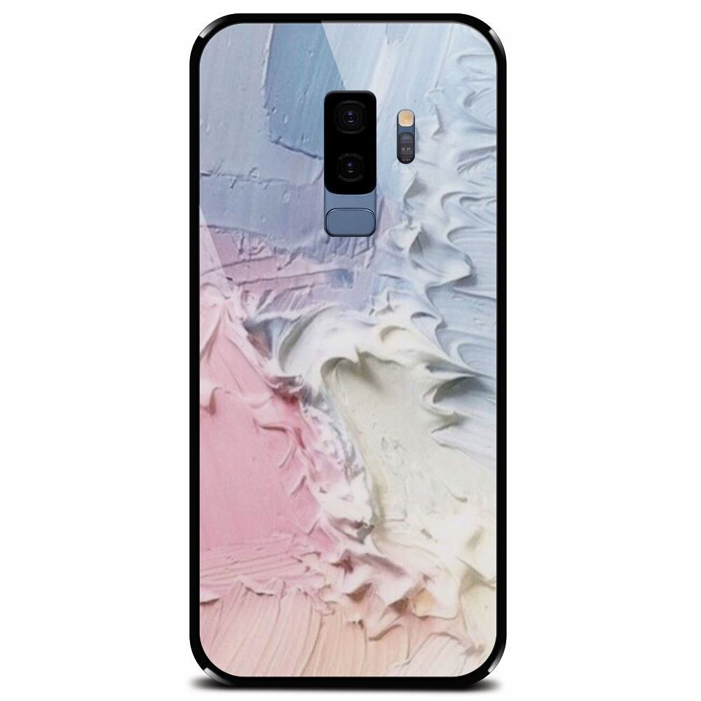 Husa din sticla securizata pentru Samsung Galaxy S9 Plus, Paint