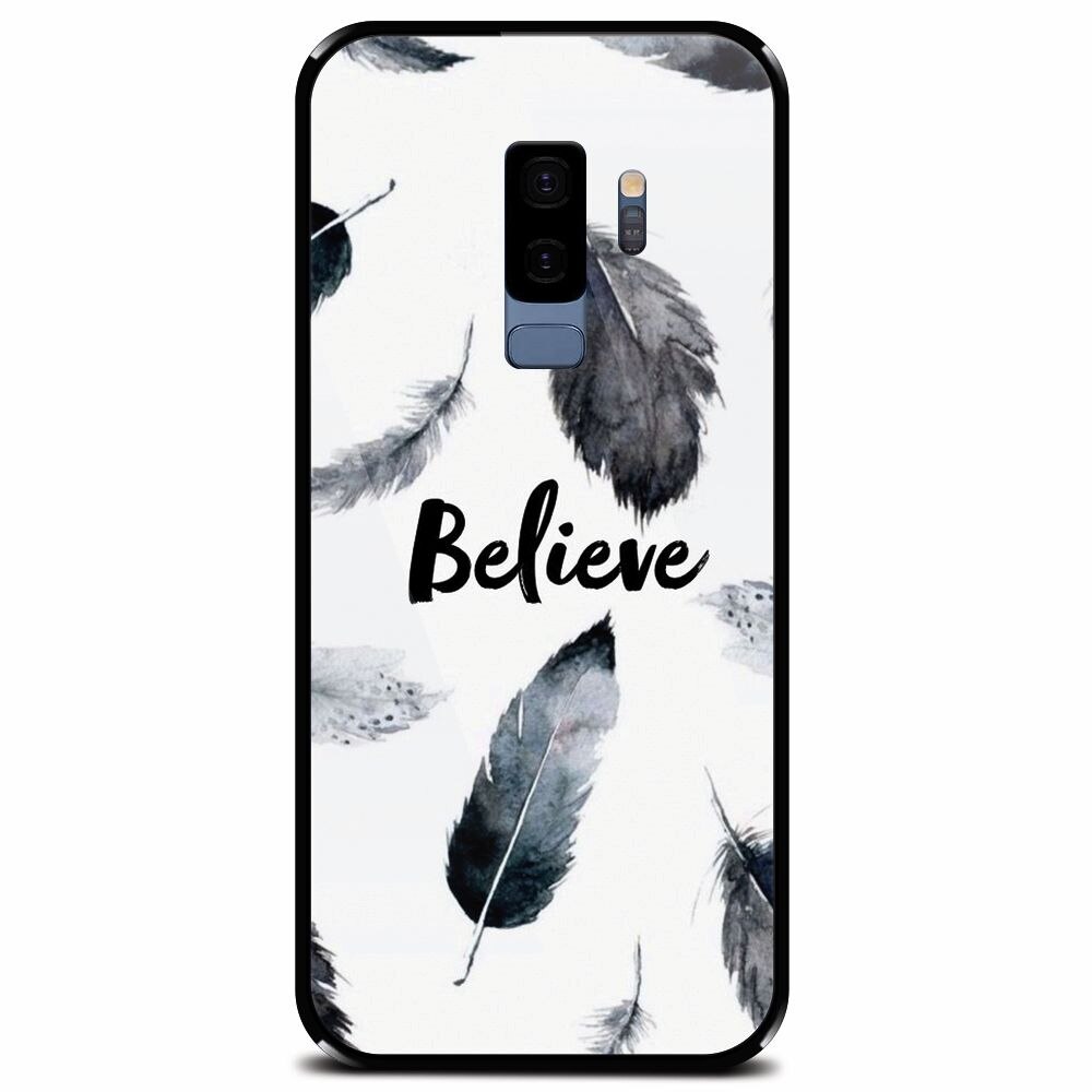 Husa din sticla securizata pentru Samsung Galaxy S9 Plus, Believe