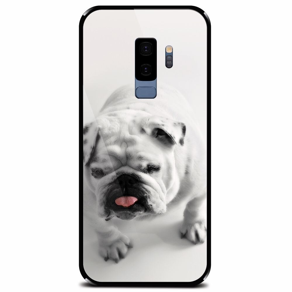Husa din sticla securizata pentru Samsung Galaxy S9 Plus, Pretty Doggy