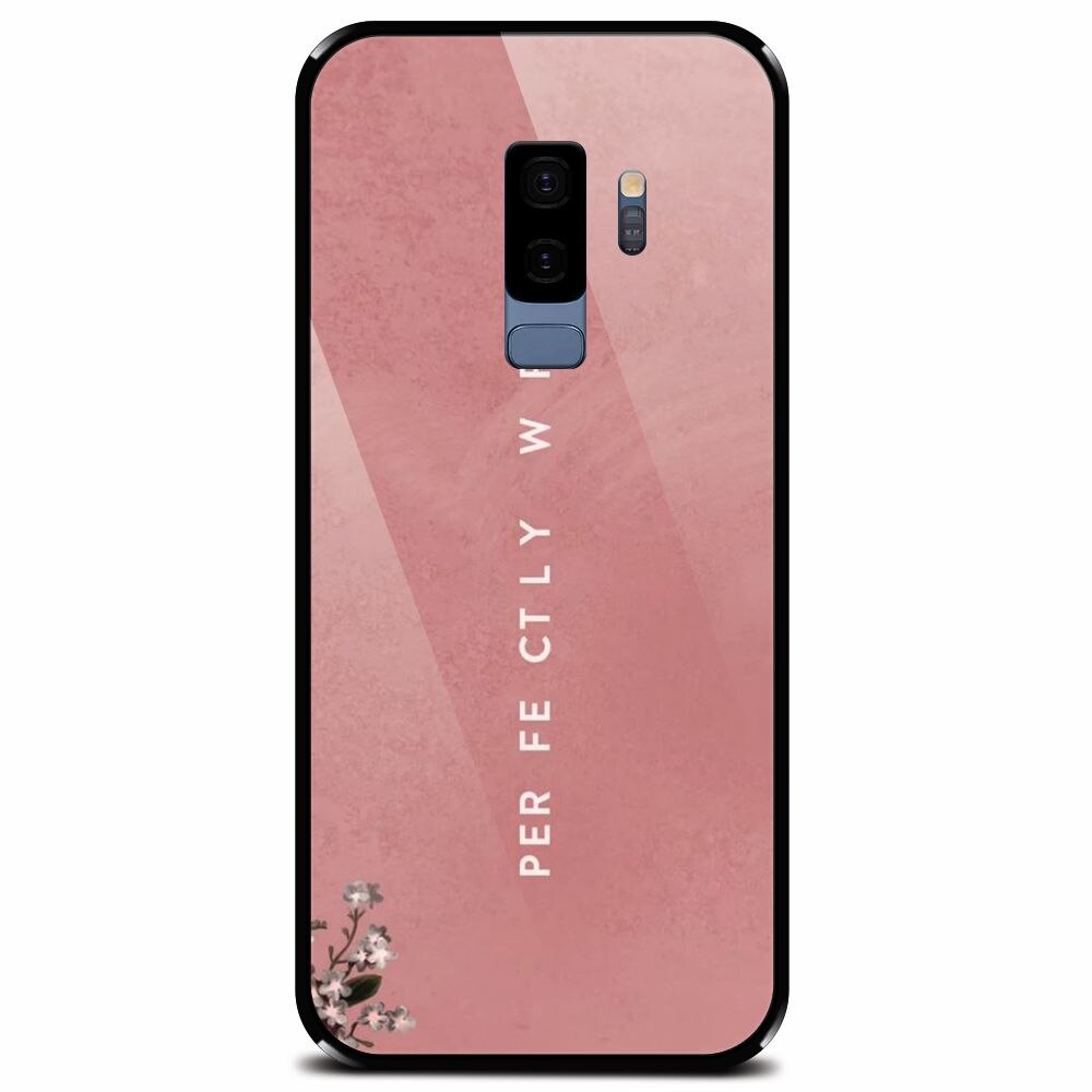 Husa din sticla securizata pentru Samsung Galaxy S9 Plus, Perfectly Wrong