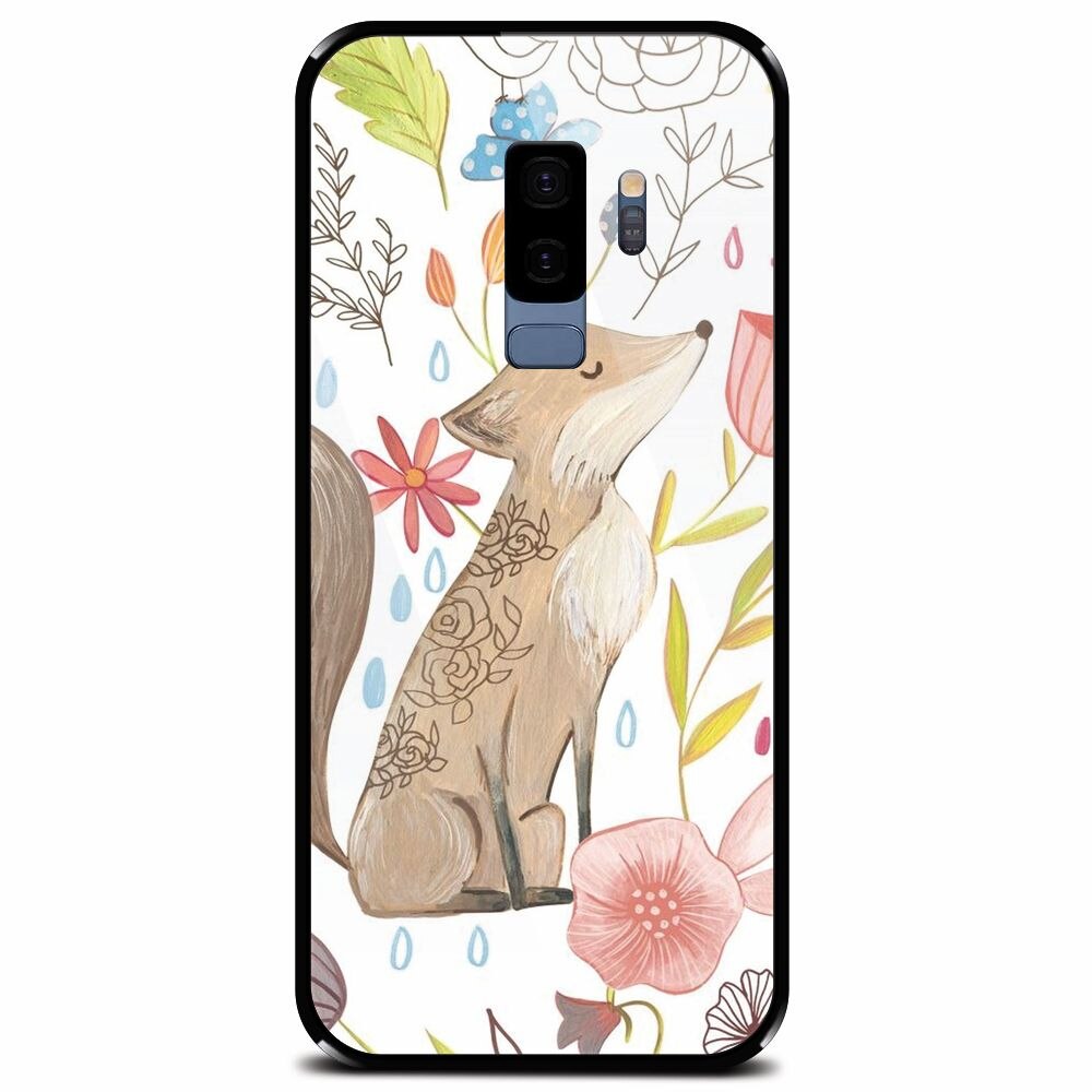 Husa din sticla securizata pentru Samsung Galaxy S9 Plus, Fox