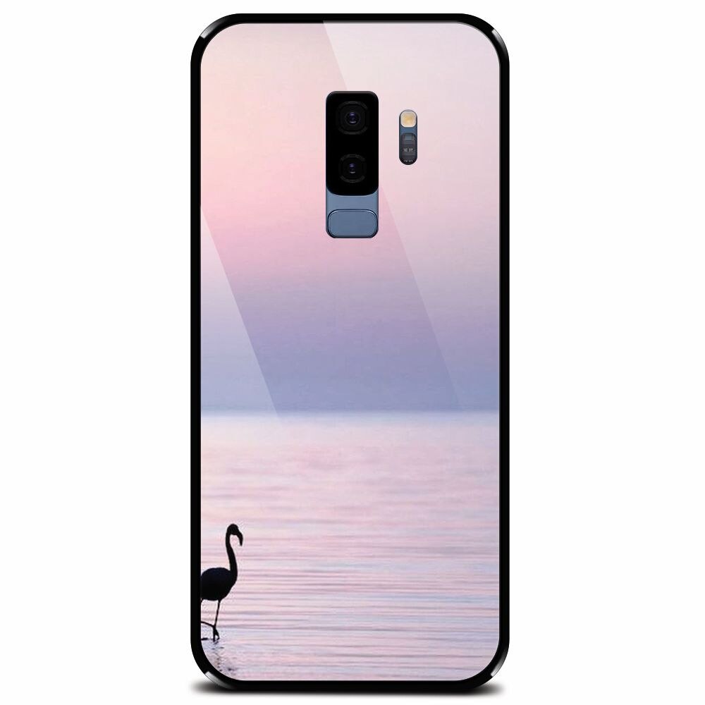 Husa din sticla securizata pentru Samsung Galaxy S9 Plus, Flaminsgo Sunset