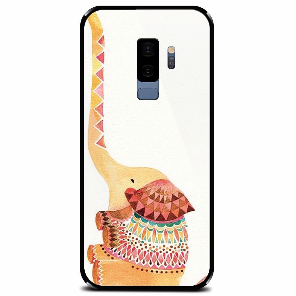 Husa din sticla securizata pentru Samsung Galaxy S9 Plus, Elephant