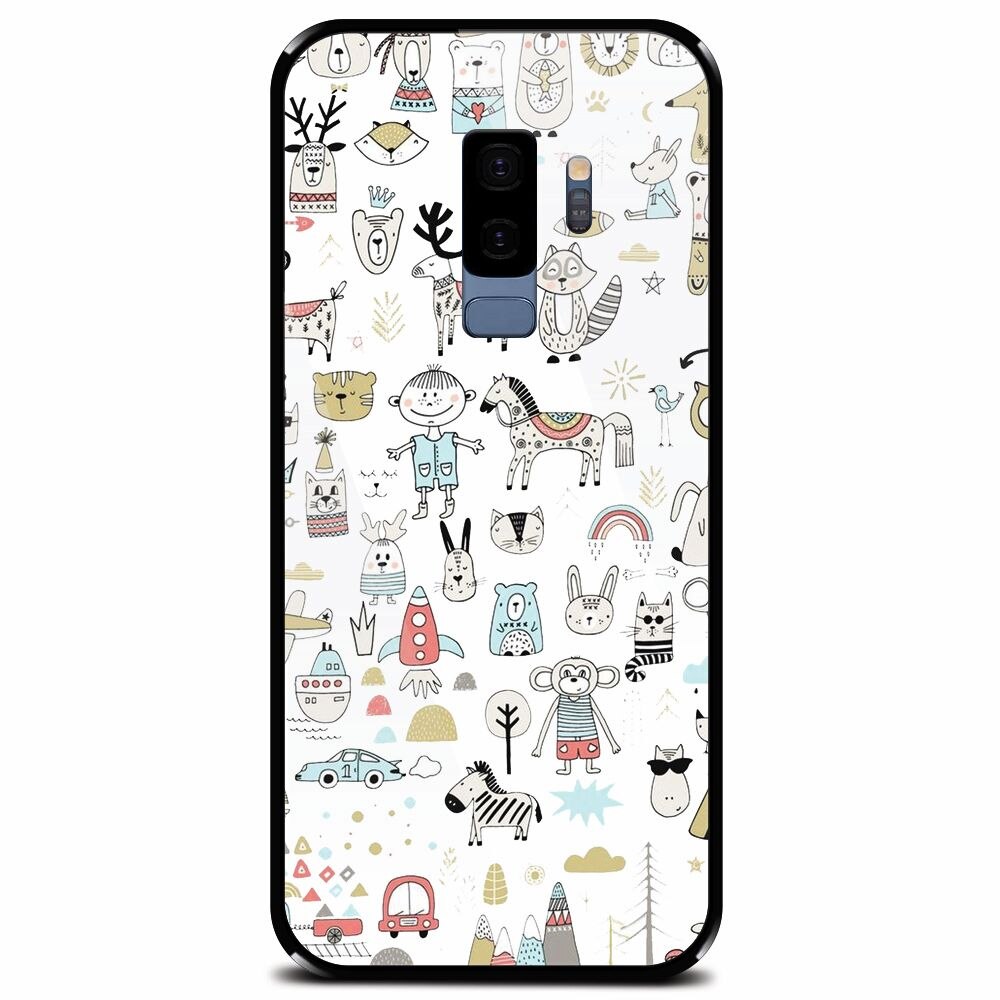 Husa din sticla securizata pentru Samsung Galaxy S9 Plus, Toys