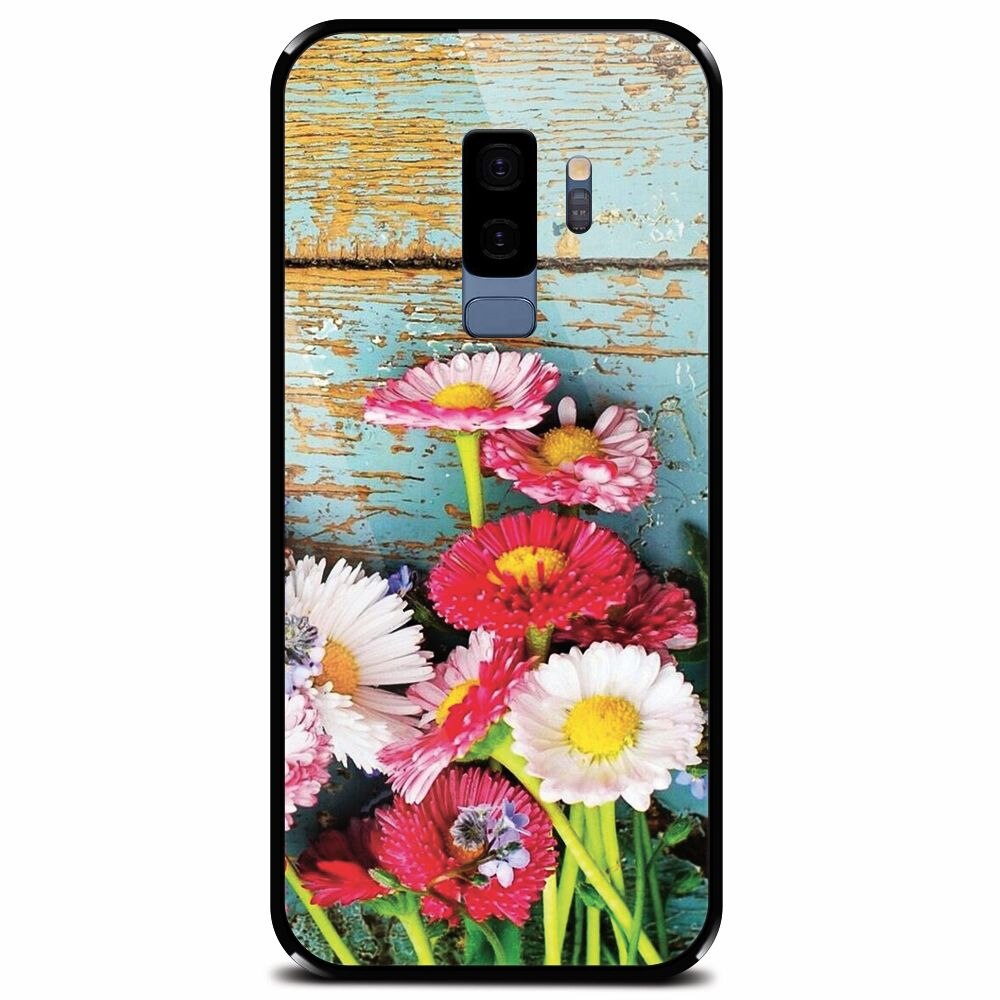 Husa din sticla securizata pentru Samsung Galaxy S9 Plus, Summer Time