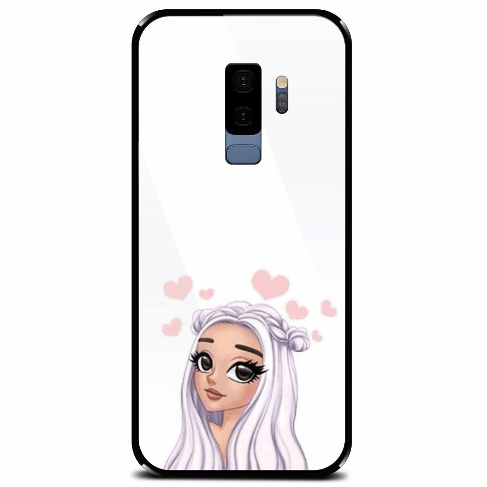 Husa din sticla securizata pentru Samsung Galaxy S9 Plus, Beauty Girl