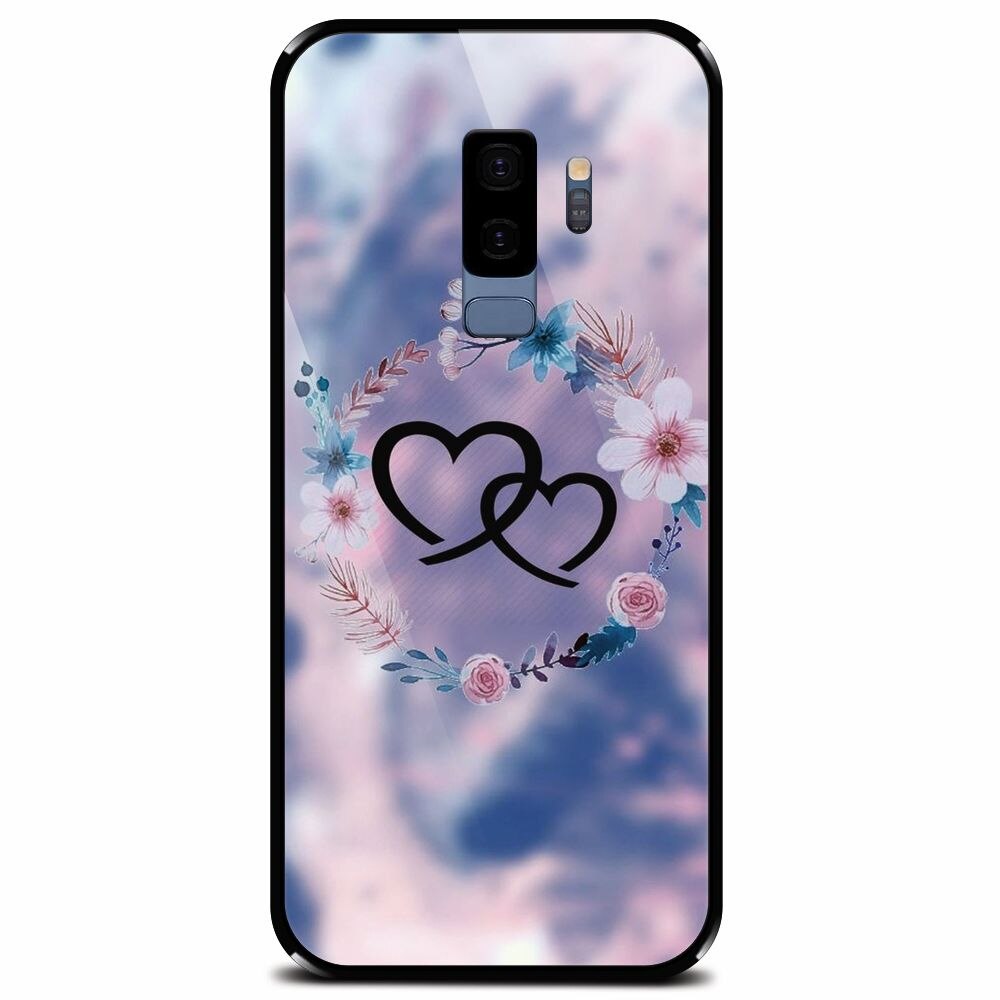 Husa din sticla securizata pentru Samsung Galaxy S9 Plus, Love 002