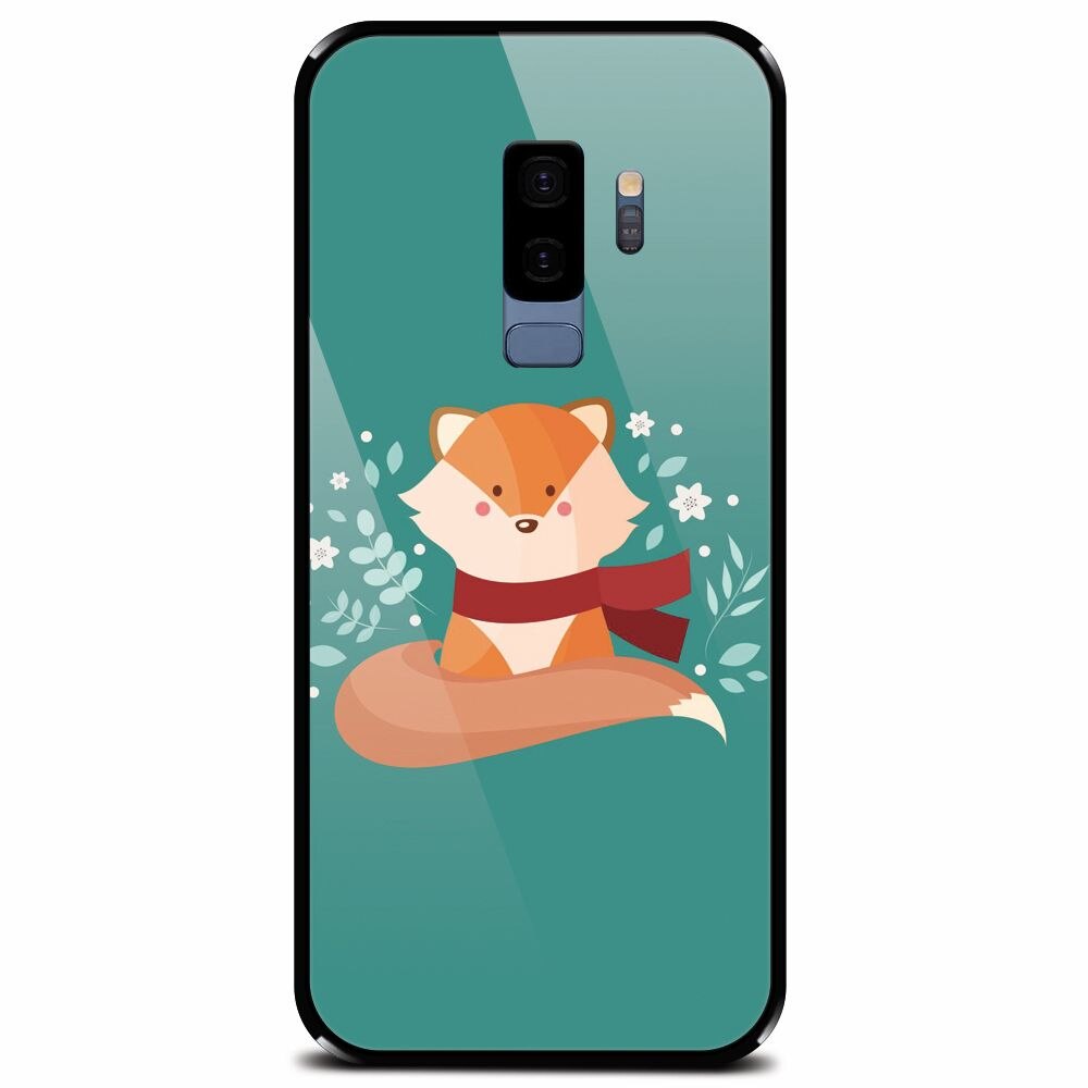 Husa din sticla securizata pentru Samsung Galaxy S9 Plus, Winter Fox