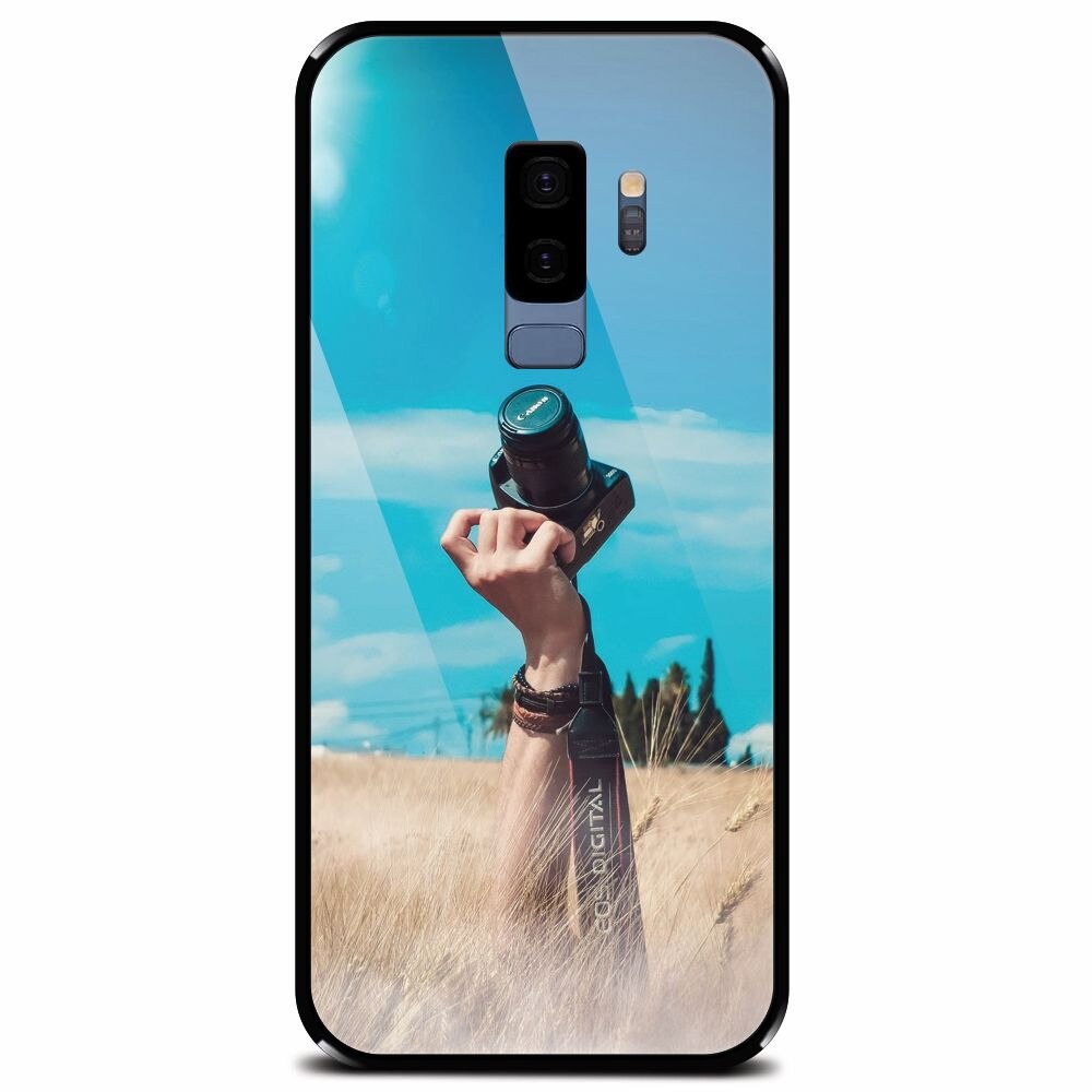 Husa din sticla securizata pentru Samsung Galaxy S9 Plus, Camera