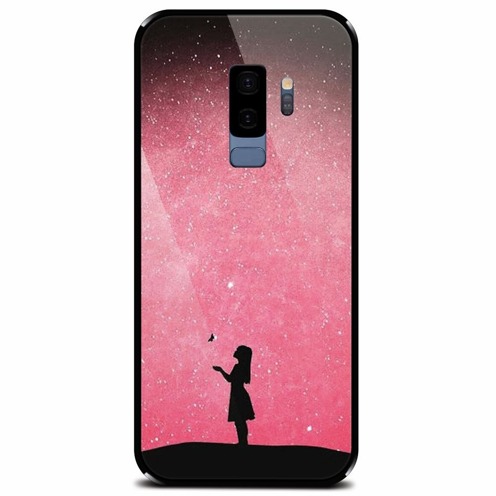 Husa din sticla securizata pentru Samsung Galaxy S9 Plus, Love 005