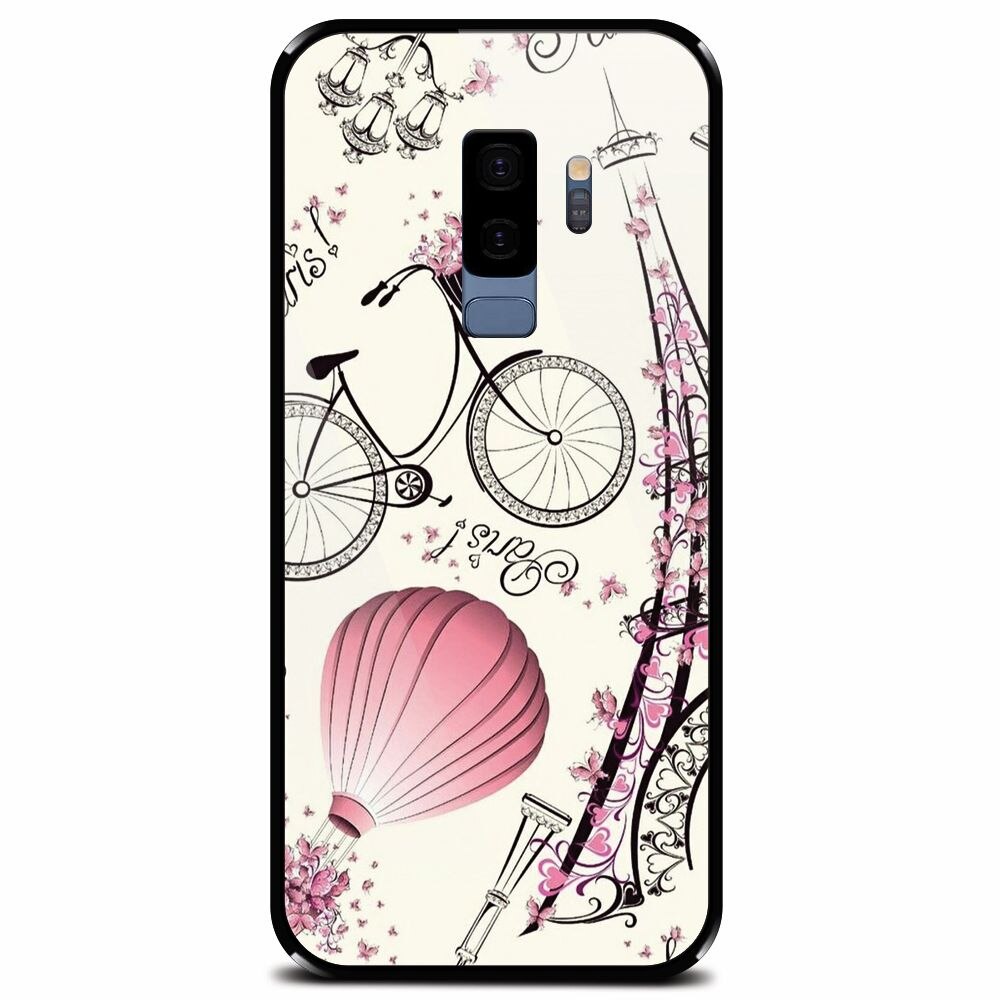 Husa din sticla securizata pentru Samsung Galaxy S9 Plus, Paris