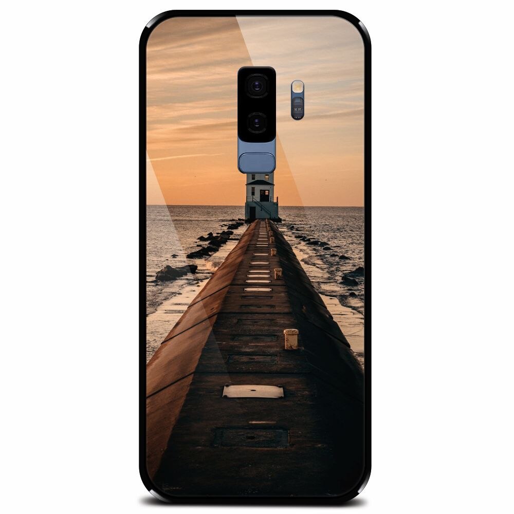 Husa din sticla securizata pentru Samsung Galaxy S9 Plus, Dawn Dusk