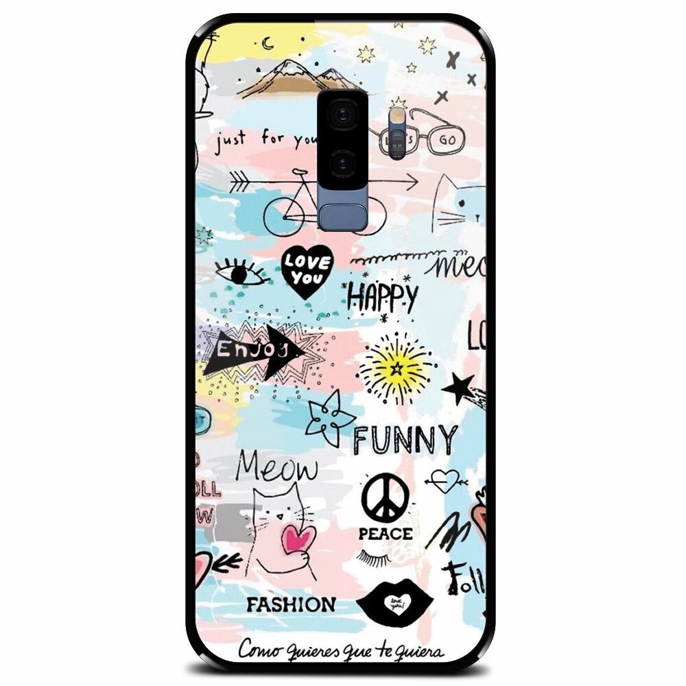 Husa din sticla securizata pentru Samsung Galaxy S9 Plus, Enjoy