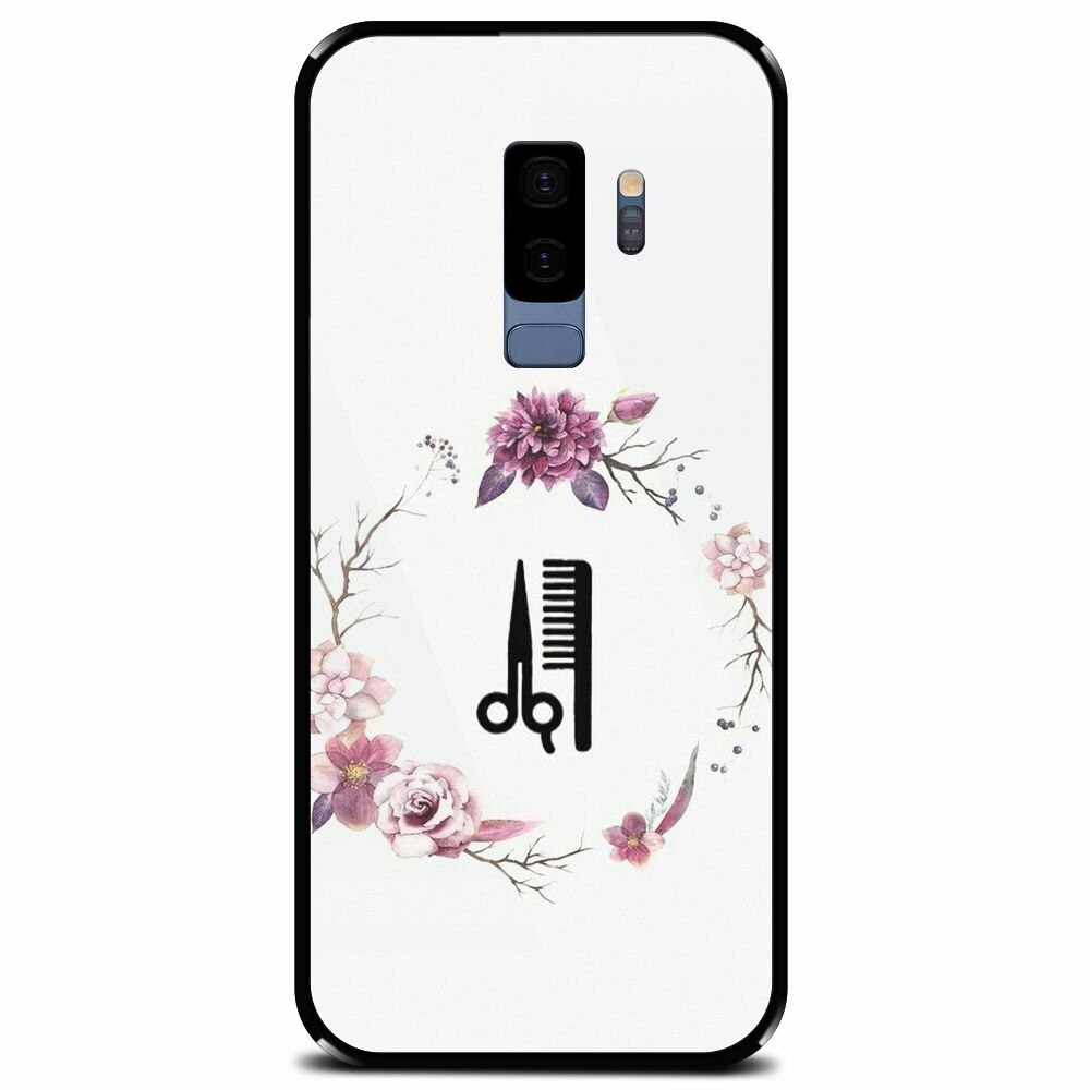 Husa din sticla securizata pentru Samsung Galaxy S9 Plus, Icon Barber