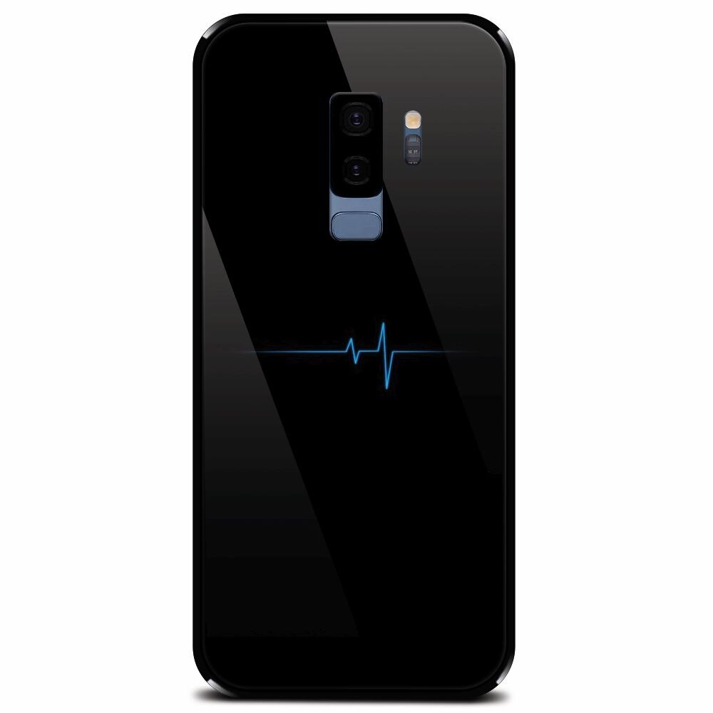 Husa din sticla securizata pentru Samsung Galaxy S9 Plus, Heartbeat